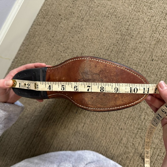 Brown Alligator Print Leather Cowboy Boots - Picture 8 of 9